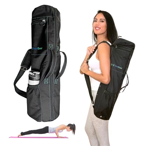 Long Yoga Mat Bag with 3 Pockets & Ventilation