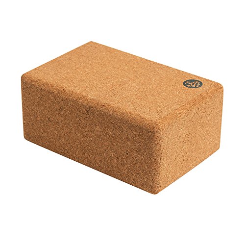 Manduka Cork Yoga Block: Lightweight, Extra Firm, Travel-friendly