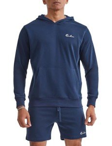 Men's Navy Athletic Hoodie for Yoga & Fitness