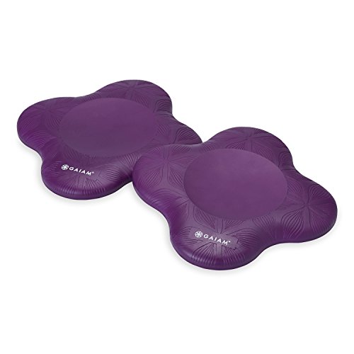 Gaiam Yoga Knee Pads (Set of 2) - Purple
