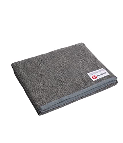 Manduka Yoga Cotton Blanket - Thunder Grey 68