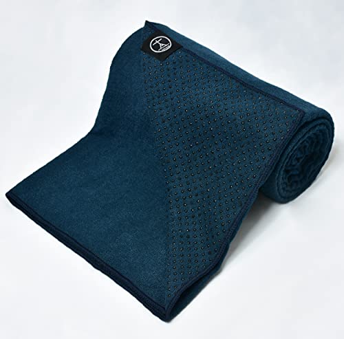 Hot Yoga Mat Towel with Non-Slip Silicone