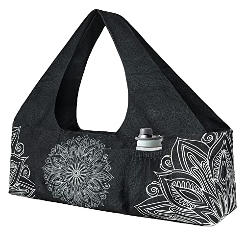 Large Yoga Mat Bag with Strap, Pockets & Zipper