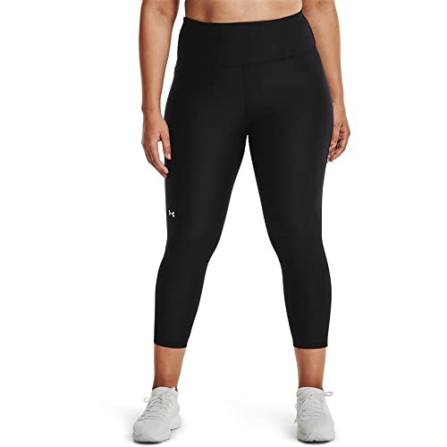 Under Armour Women's High Waisted Yoga Leggings, Black/White