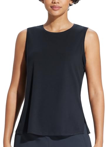 BALEAF Women's Sleeveless High Neck Yoga Tank Top