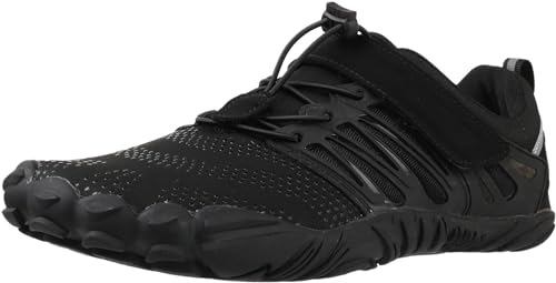 WHITIN Men's Yoga Shoes Wide Width, Black, Size 10