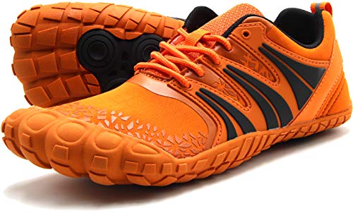 Oranginer Men's Barefoot Athletic Shoes, Size 10 Orange