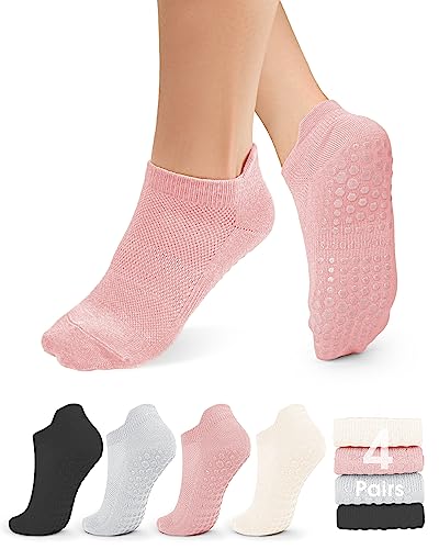 Women's Non-Slip Grip Socks for Yoga, Pilates, Barre
