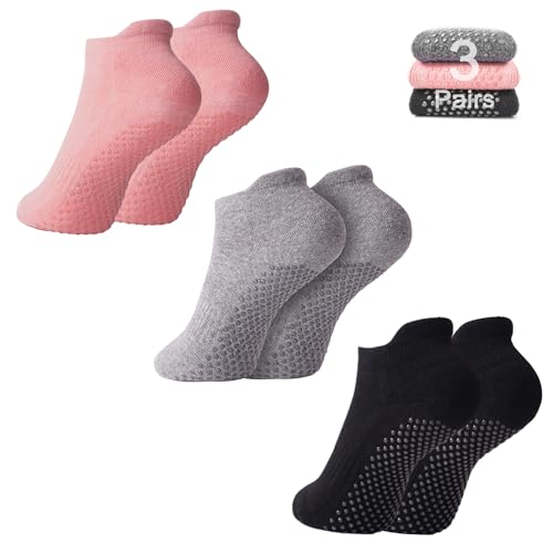 Mixed color grip socks for Pilates, yoga & Barre