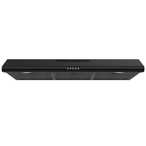 FIREGAS 36" Black Under Cabinet Range Hood 200CFM