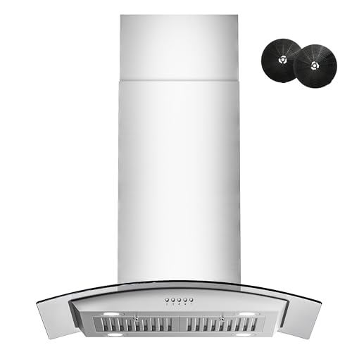 30" FIREGAS Island Range Hood: 700 CFM Stainless Steel