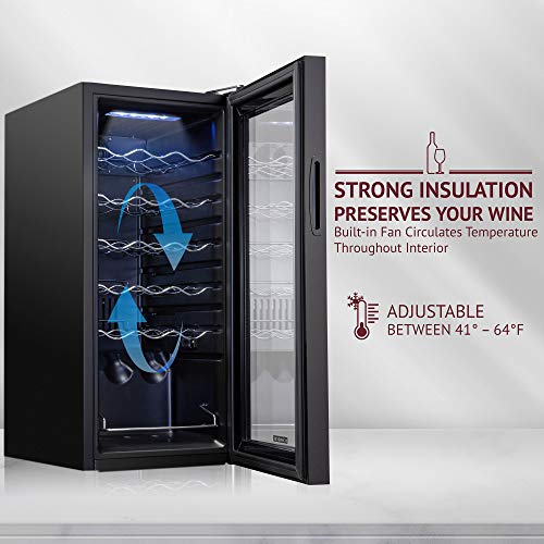 SCHMECKE 18-Bottle Wine Refrigerator with Lock
