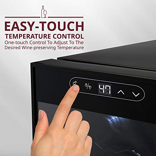 SCHMECKE 18-Bottle Wine Refrigerator with Lock