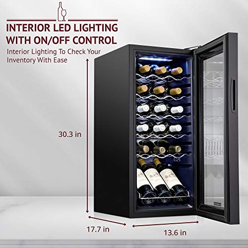 SCHMECKE 18-Bottle Wine Refrigerator with Lock