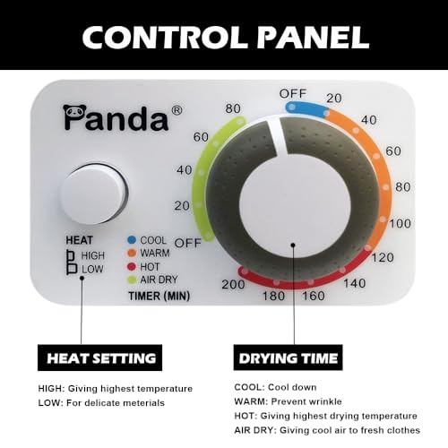 Panda Compact Portable Clothes Laundry Dryer 1.5 cu.ft