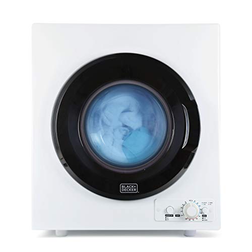BLACK+DECKER BCED37 Compact Dryer, Small, 4 Modes, White