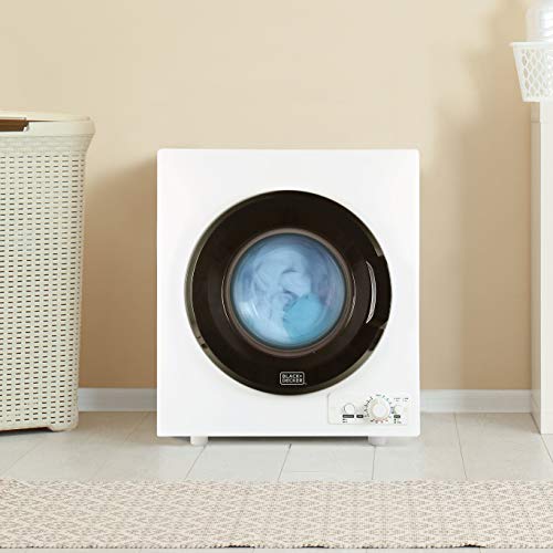 BLACK+DECKER BCED37 Compact Dryer, Small, 4 Modes, White