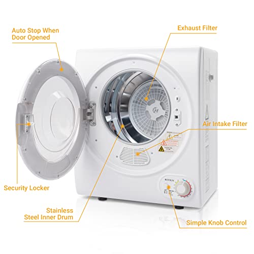 ROVSUN Portable Tumble Dryer for Apartment, Dorm