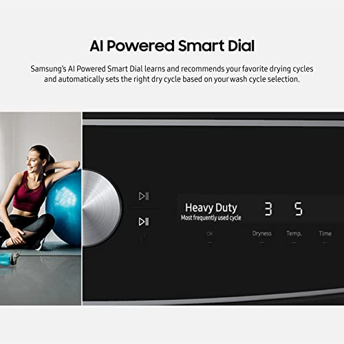 SAMSUNG Smart Dial Electric Dryer, FlexDry, Large Capacity