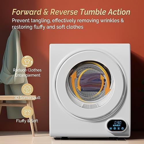 ROVSUN Portable Front Load Electric Dryer - 1.5 cu.ft