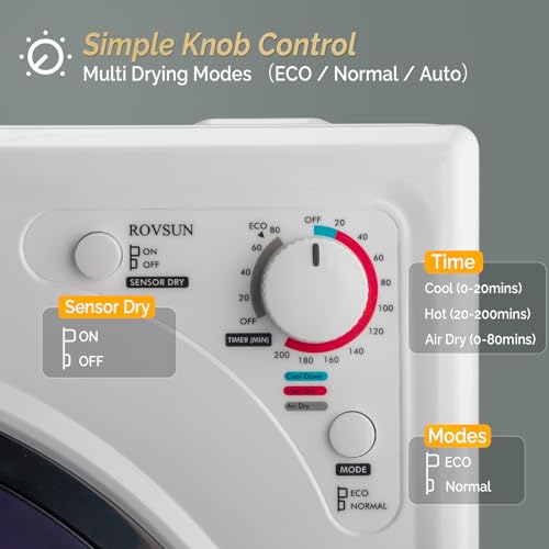 ROVSUN 2.6 Cu.Ft Portable Electric Clothes Dryer