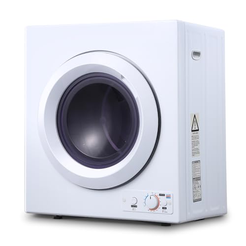 Portable Compact Electric Clothes Dryer with Stainless Steel Tub