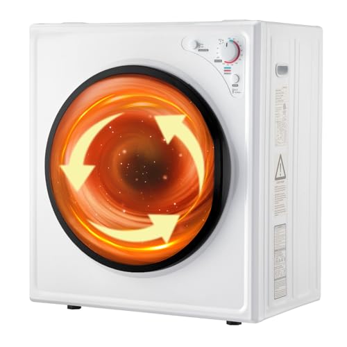 ROVSUN Portable Compact Electric Laundry Tumble Dryer White