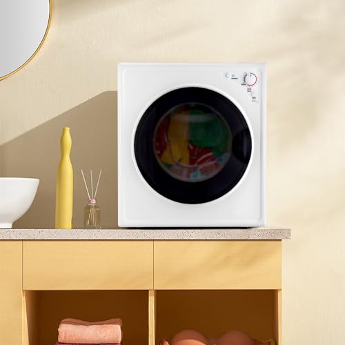 ROVSUN Portable Compact Electric Laundry Tumble Dryer White