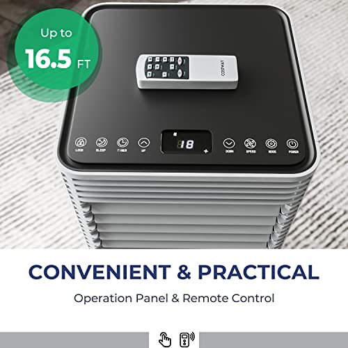 COSTWAY Portable Air Conditioner, 10000 BTU, Remote Control