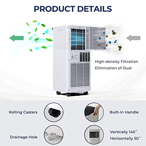 COSTWAY Portable Air Conditioner, 10000 BTU, Remote Control