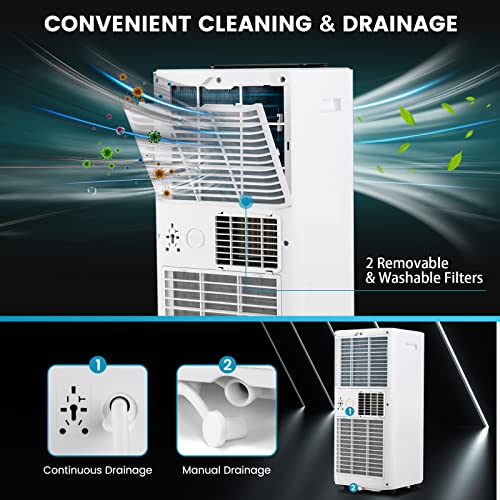 COSTWAY 10000 BTU Portable 3-in-1 Air Conditioner
