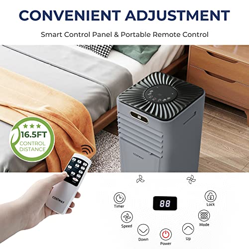 COSTWAY Portable 8000BTU Air Cooler with Drying