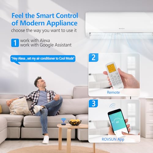 ROVSUN 9000BTU Wifi Mini Split AC/Heater 19SEER