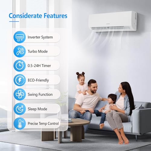 ROVSUN 9000BTU Wifi Mini Split AC/Heater 19SEER