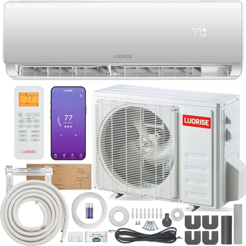 LUORISE 12000 BTU WiFi Mini Split AC/Heating System