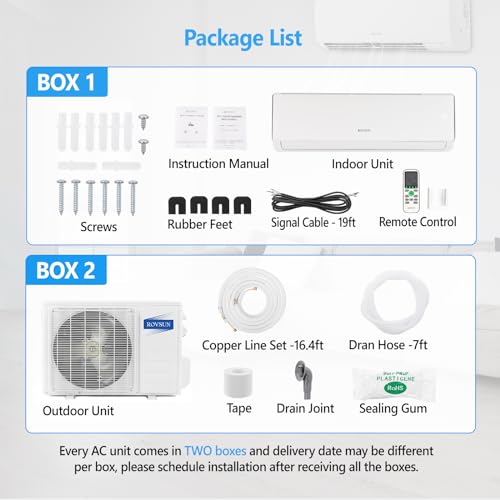 ROVSUN 11000BTU Wifi Mini Split Air Conditioner & Heater