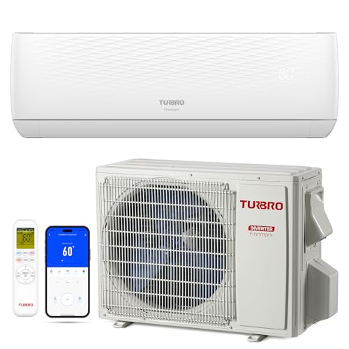 TURBRO 12,000 BTU Mini Split AC with Heat Pump
