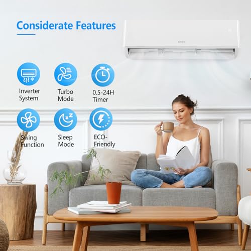 ROVSUN 12,000 BTU WIFI Enabled Mini Split Heater