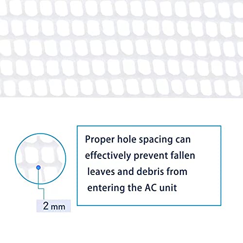 Universal Outdoor AC Mesh Cover, White, 32"x32
