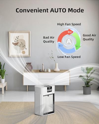 Large Room Air Purifier with True HEPA Filter