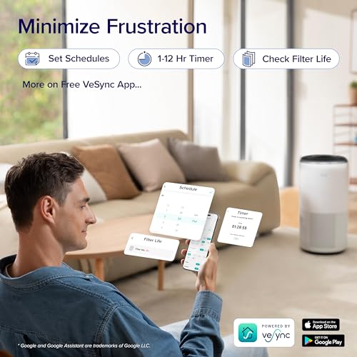 LEVOIT Air Purifier: Large Room, WiFi, Auto Mode