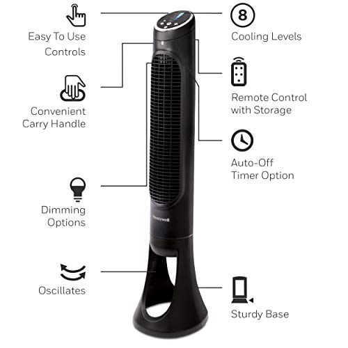 Honeywell QuietSet Tower Fan - Black, HYF290B
