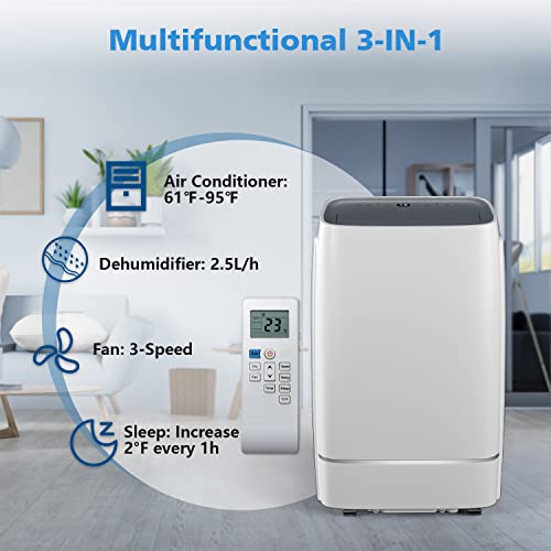 COWSAR 13000 BTU 4-IN-1 Portable Air Conditioner