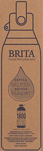 Brita Stainless Steel Premium Filtering Water Bottle 20oz