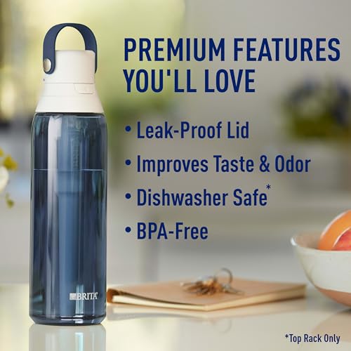 Brita BPA-Free Filtering Water Bottle, Reuseable, Night Sky