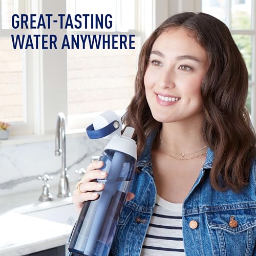 Brita BPA-Free Filtering Water Bottle, Reuseable, Night Sky