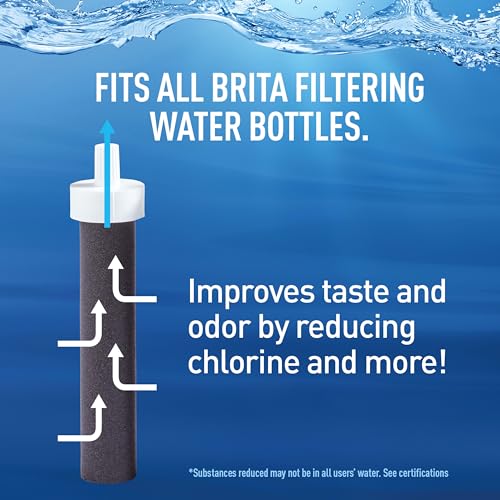 Brita BPA-Free Filtering Water Bottle, Reuseable, Night Sky