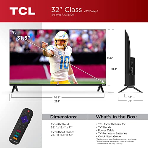TCL 32-Inch S3 Smart TV with Roku TV