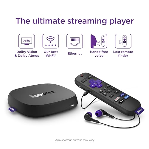 Roku Ultra 4K/HDR Streaming Device with Voice Remote