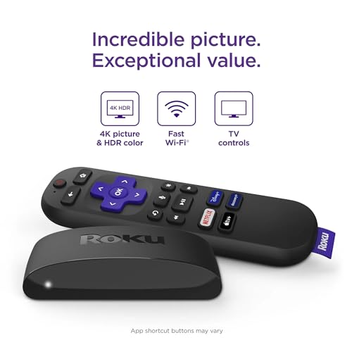 Roku Express 4K+ Voice Remote Streaming Device Kit